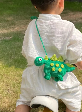 孩子吵着要的钩织恐龙蛋袋