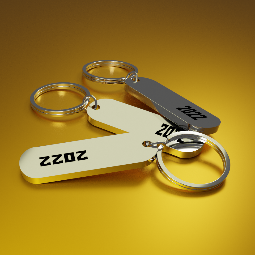 年份纪念钥匙扣定制二维码中小学班级毕业礼物激光刻字企业logo