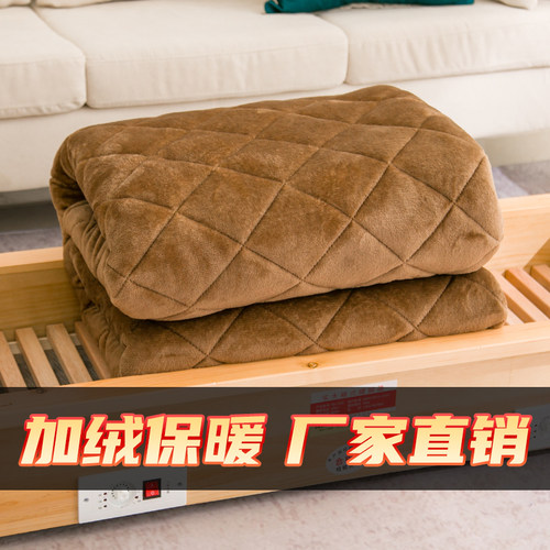 冬季加绒加厚双面烤火被子电火箱烤火箱专用保暖被子 - 图0