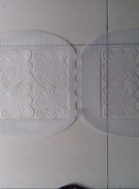 沙发坐垫隔热编织长方网框花片