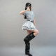 Summer silver shiny female cheerleading dance costumes