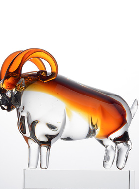 品一轩璃羊载瑞琉璃轻奢简约摆件