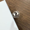Nepalese handmade sterling silver dzi beads ring for men and women retro