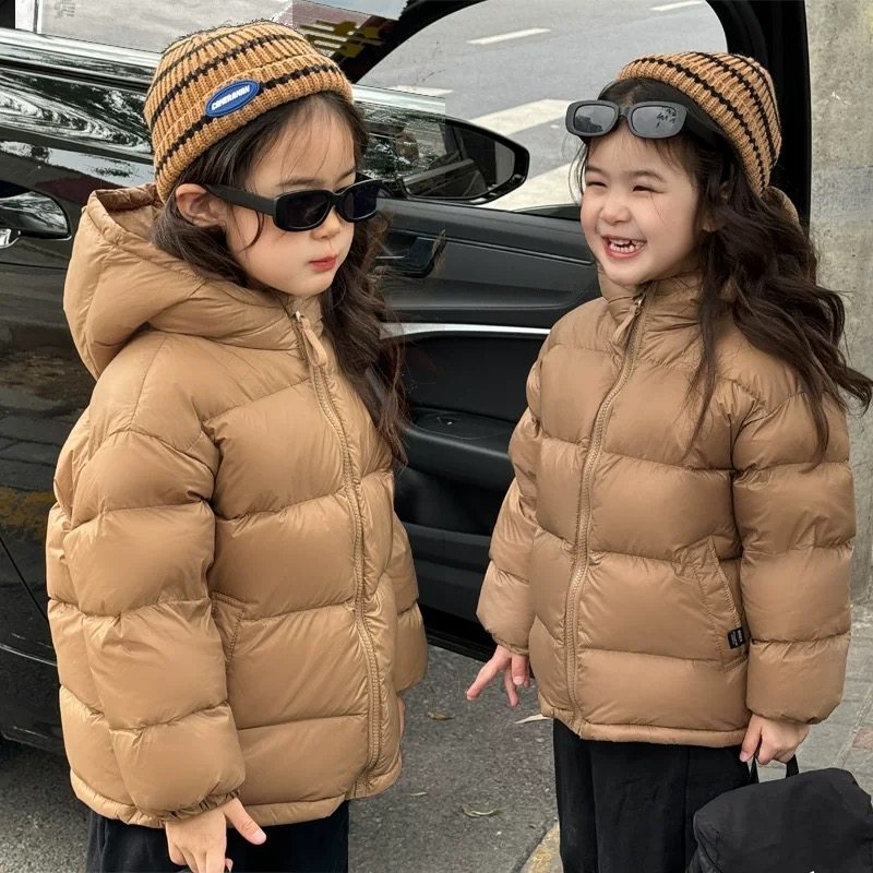 儿童羽绒服短款连帽中大童冬装外套加厚男女孩保暖鸭绒面包服新年,淘宝优惠券,粉丝福利购,淘宝优惠卷