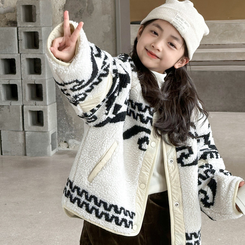女童过新年外套女大童羊羔绒两面穿棉衣2026新款儿童冬季新年衣服,淘宝优惠券,粉丝福利购,淘宝优惠卷
