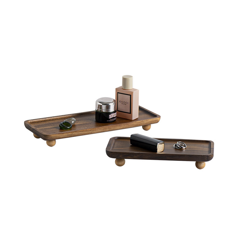 shy pear羞梨 收纳盘 实木盘木质香薰托盘中古风高脚香水饰品盘子,淘宝优惠券,粉丝福利购,淘宝优惠卷