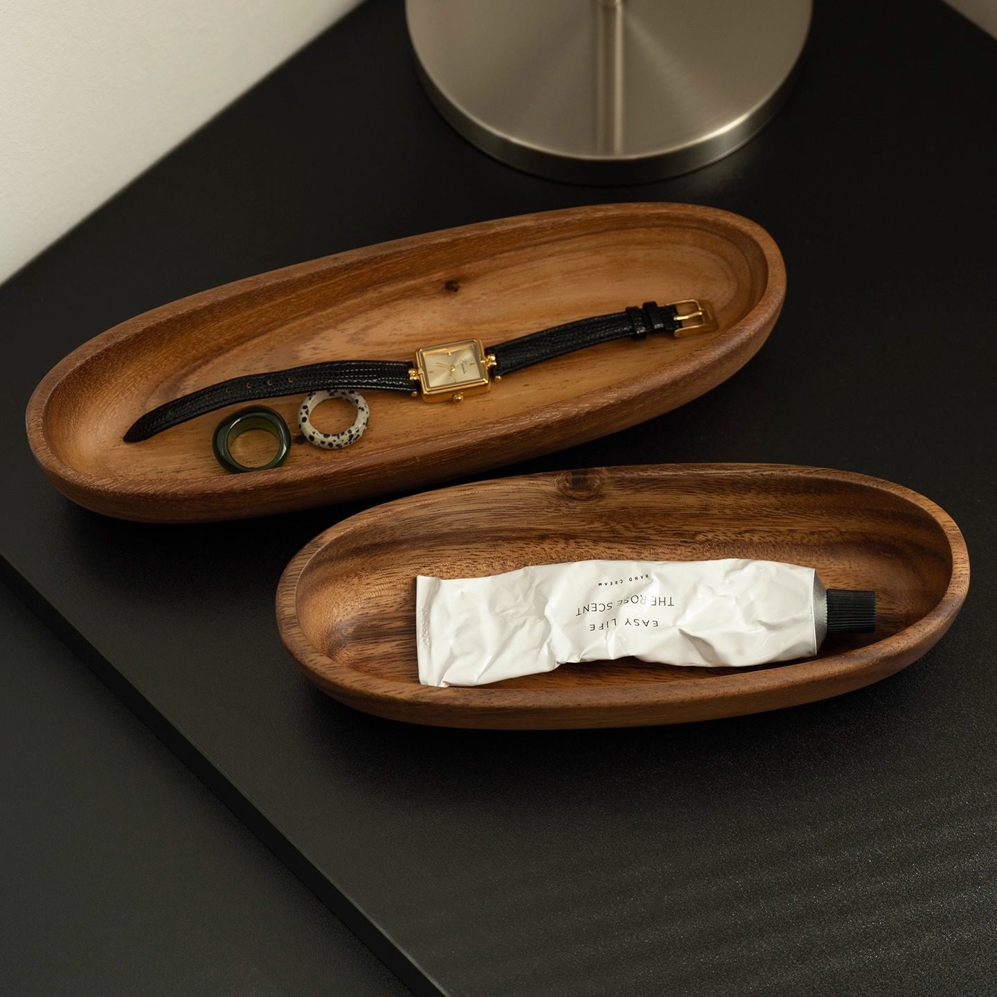 shy pear羞梨 收纳盘 南美胡桃木首饰收纳盒梳妆台桌面杂物置物盘,淘宝优惠券,粉丝福利购,淘宝优惠卷