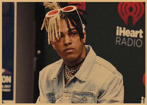 xxxtentacion 说唱嘻哈牛皮纸复古海报酒吧咖啡厅装饰画宿舍墙画 - 图2