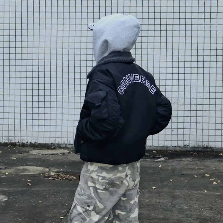 CONVERSE匡威秋冬短款翻领毛领保暖运动夹克棉服外套10026921-A03,淘宝优惠券,粉丝福利购,淘宝优惠卷