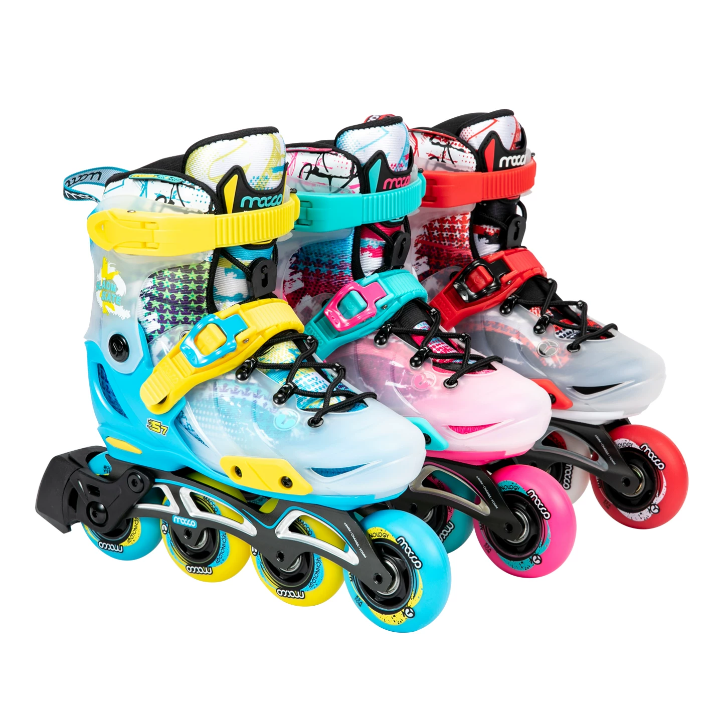 米高 Professional children's skates, shoe covers, set