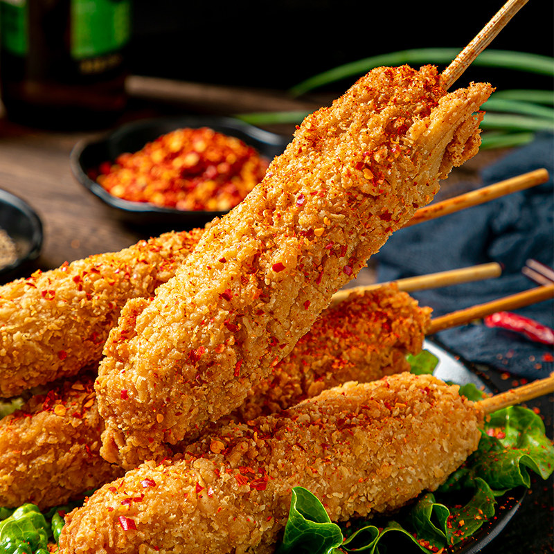 香酥鸡柳20根*6包油炸裹粉鸡肉串半成品棒棒鸡鸡柳棒油炸小吃商用