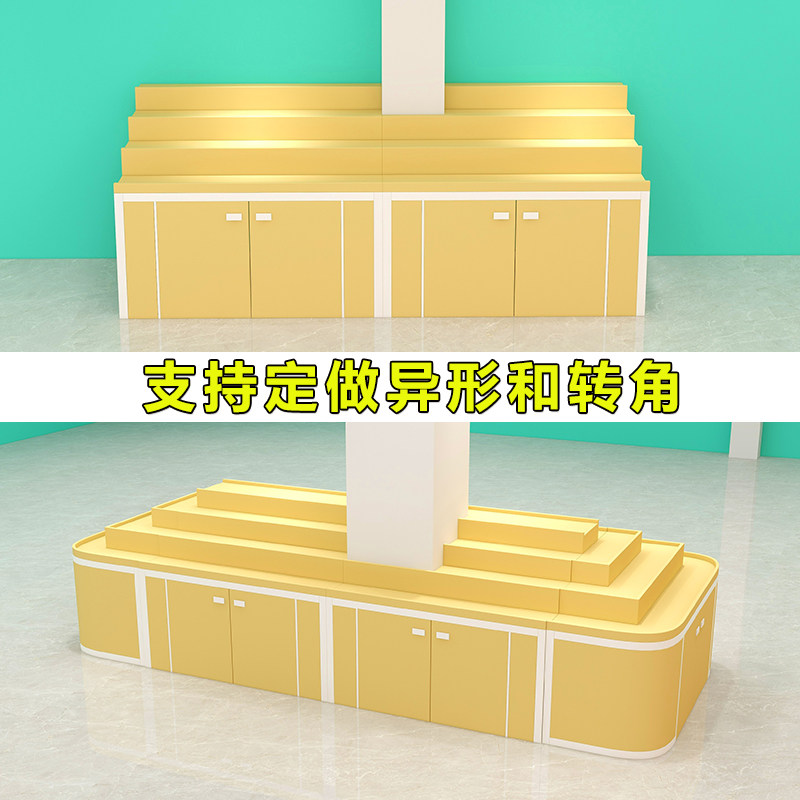 梯形台阶式水果店货架果蔬超市多层中岛柜堆头阶梯式陈列展示架子,淘宝优惠券,粉丝福利购,淘宝优惠卷