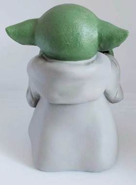 跨境现货尤达宝宝baby花盆摆件曼达洛树脂精致家居盆景公仔治愈