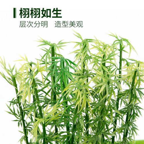 螃蟹王国 DIY手工沙盘模型材料微景观环艺园林竹子造景仿真竹子 - 图0