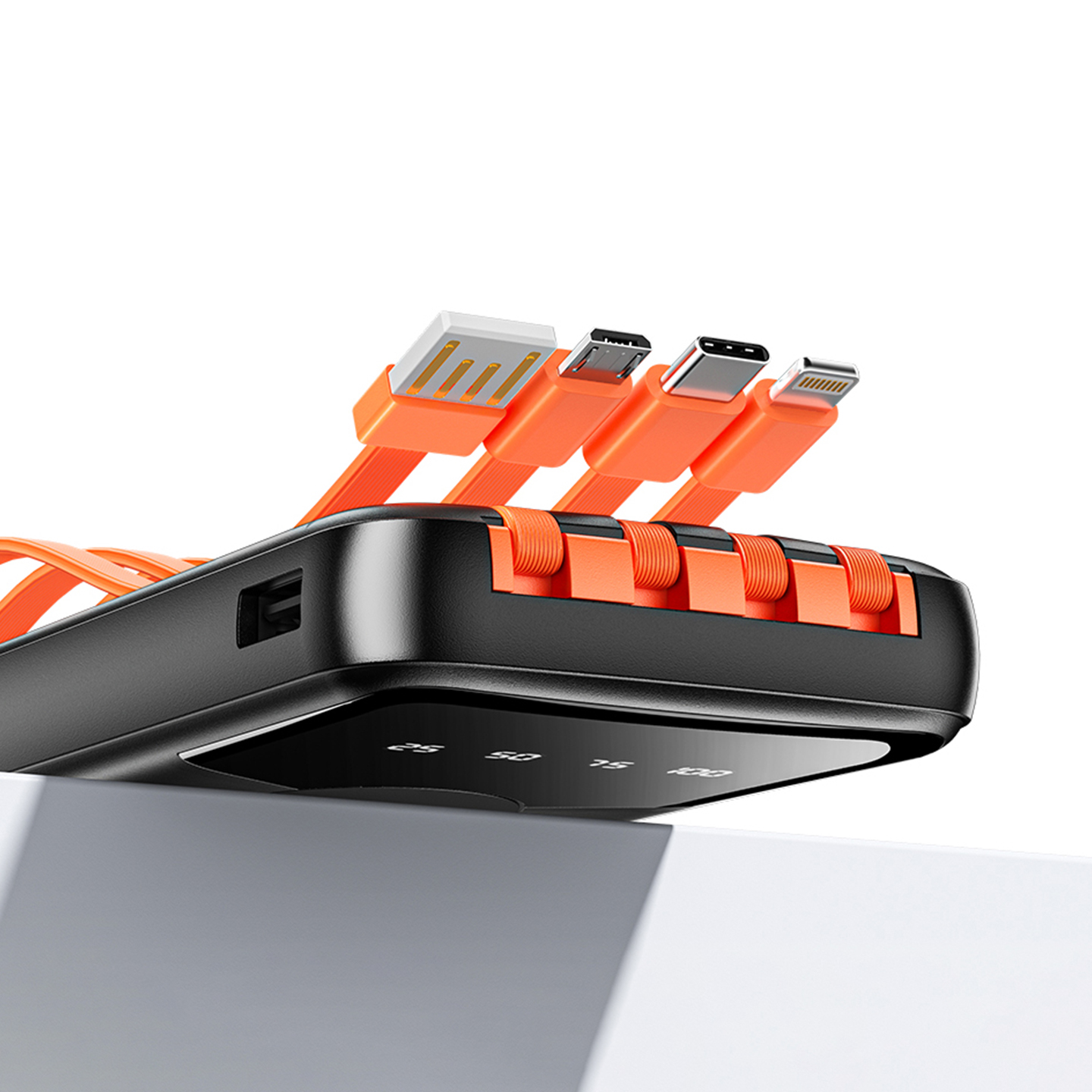 【国家3C认证可上飞机】用维充电宝自带四线大容量10000毫安超薄小巧迷你标识移动电源10w快充低功率适用苹果