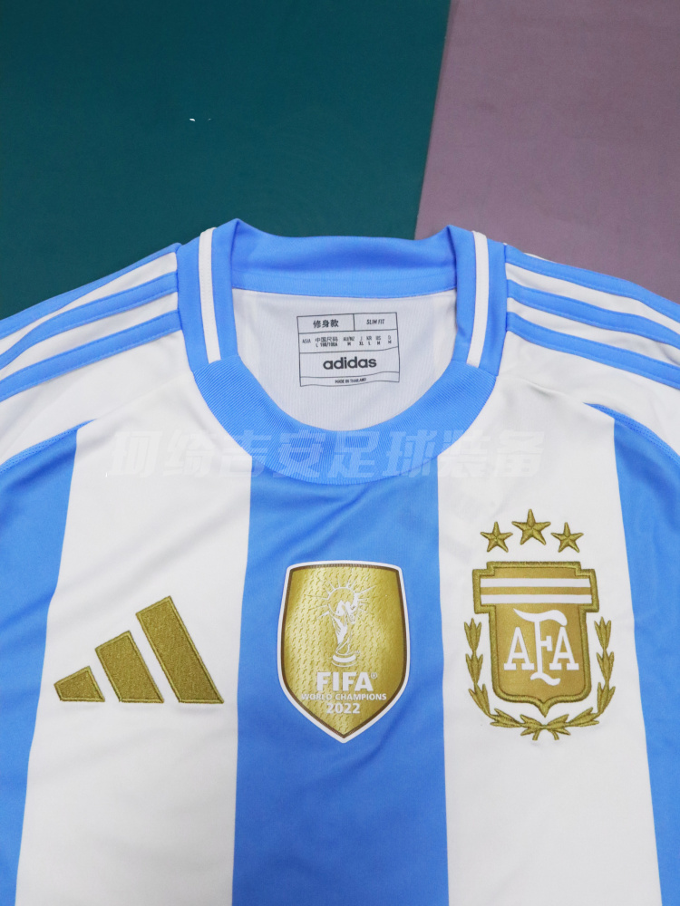 ADIDAS 2024美洲杯阿根廷主场球迷版10号梅西球衣足球服IP8409-图1