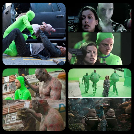 Green screen clothing special effects cutout invisibility cloak gloves clothing