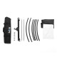 U-shaped reflective plate curved ID photo supplementary light screen