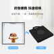 Small studio LED photo light with adjustable three-color temperature