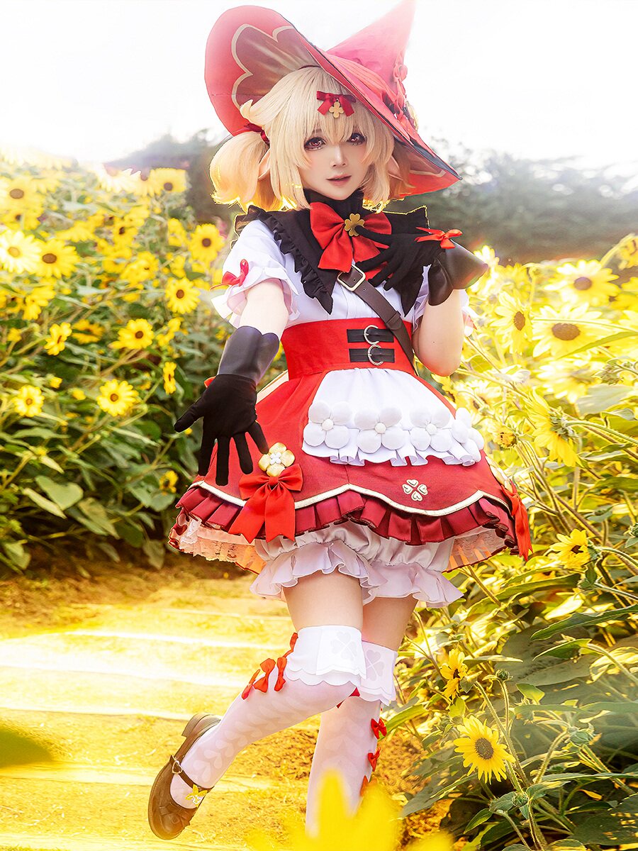 次元依原神cos服可莉琪花星烛cosplay游戏服装全套女可爱风_虎窝淘