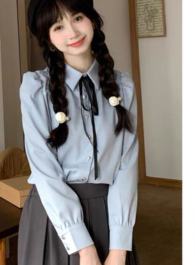 韩版学院风手打自系衬衫飘带领结绳丝带通用纯色JK蝴蝶结领口装饰