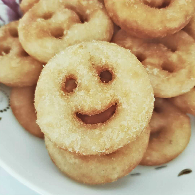 笑脸薯饼 哈哈薯饼 儿童笑脸型可爱笑油炸小吃半成品家庭装半成品