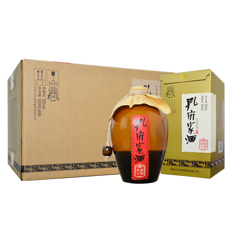 山东 孔府家酒 52度典藏大陶酒 500ml*6瓶浓香型白酒整箱孔府经典 - 图3