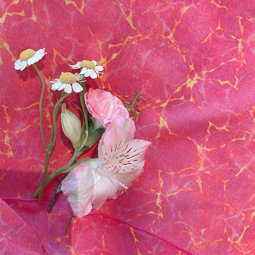 Reve高定凤仙粉紫金色水波纹印花收腰雪纺荷叶蛋糕仙女连衣裙