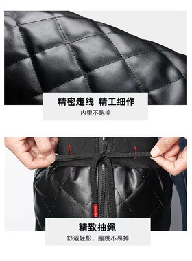 皮革PU护腿电动车拉链护膝防风