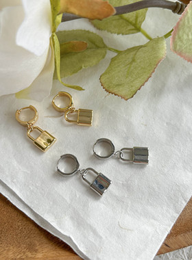 项链欧美简约小红书锁头ins风