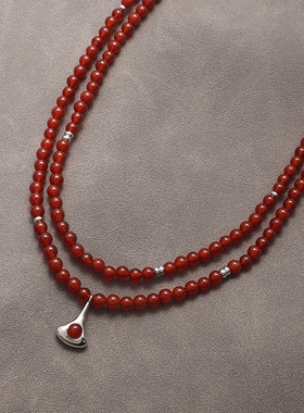 双层心愿项链小众设计本命年