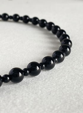 玛瑙串珠女爱心项链小众