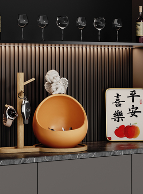 天使放钥匙置物架收纳摆件