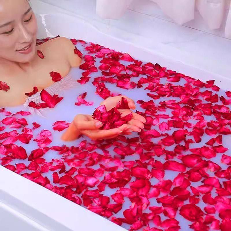 云南500g玫瑰100g干花瓣泡澡玫瑰天然牛奶泡泡浴脚沐浴洗澡浴温泉,淘宝优惠券,粉丝福利购,淘宝优惠卷