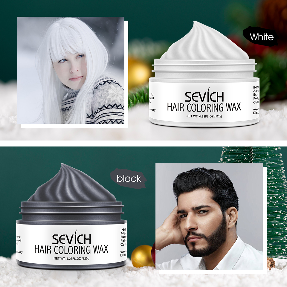 One-time Molding Paste temporary hair color wax men dye mud - 图2