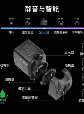 110v美规静音微型小水泵流水配件