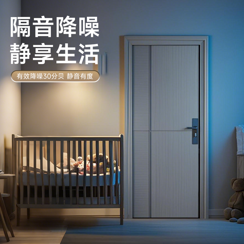 烤漆门单门锌合金卧室门复合门房间门集装箱门平开式门工程简易门 - 图1