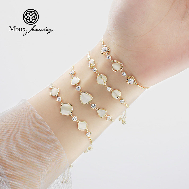 简约轻奢百搭气质法式复古小众手链 mbox饰品手链