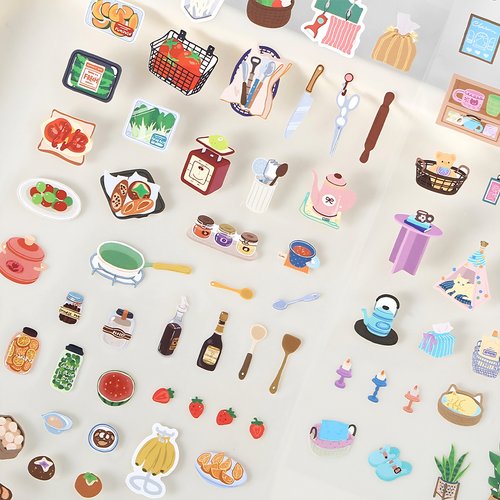 infeelme小生活不干胶贴纸手账装饰食物烘焙韩系ins日记手帐贴画 - 图3