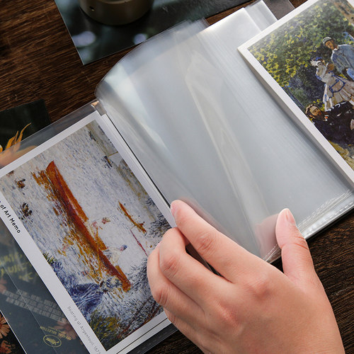 ins小卡片明信片6寸手账贴纸收纳册a6大容量照片收集相册插页 - 图0