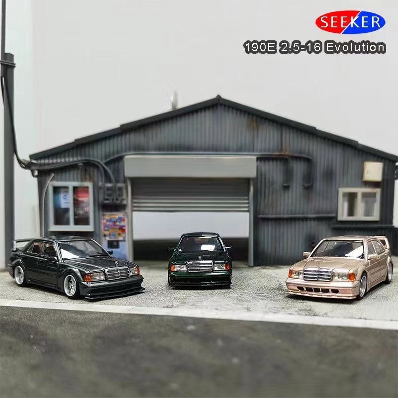 [PDS]SEEKER 1:64 奔驰Benz190E 2.5-16 合金仿真汽车模型 收藏品 - 图3