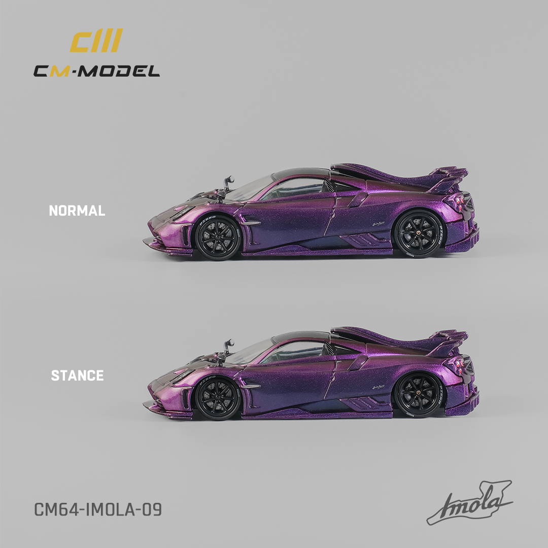 [PDS]CM1:64帕加尼Pagani Imola合金仿真汽车模型收藏品-图3