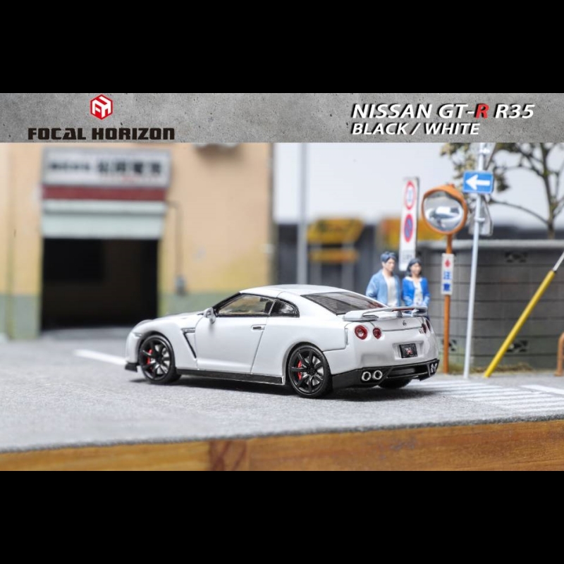 [PDS]Focal Horizon FH 1:64 尼桑 GT-R R35原版前盖可开合金车模 - 图1