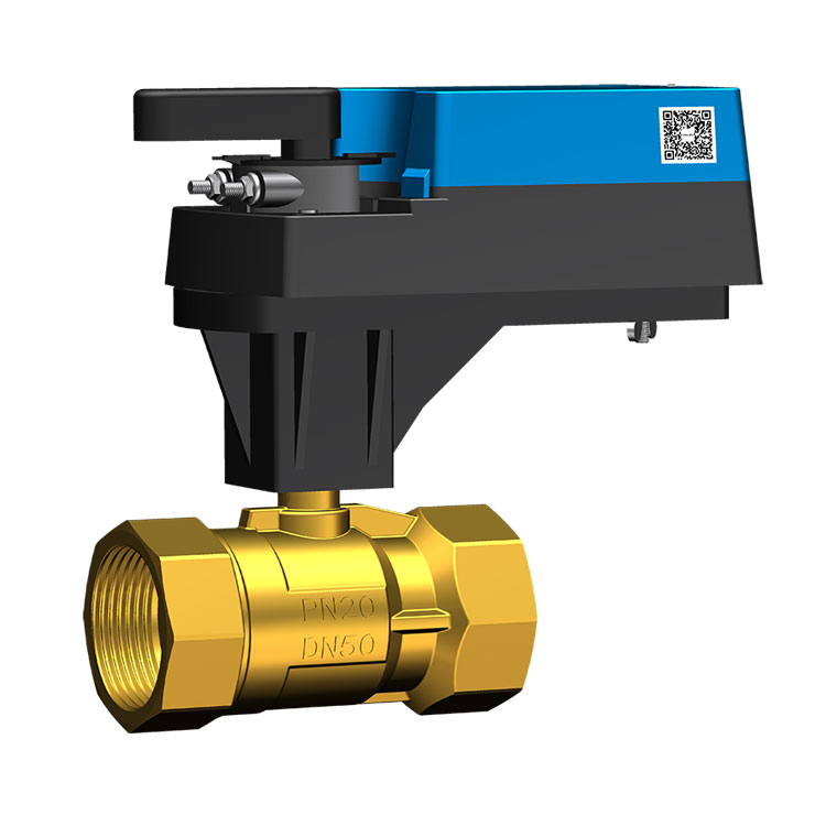 电动二通铜内螺纹调节球阀 风门执行器 模拟量0-10V 电压24vAC/DC