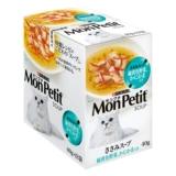 Лакомства для кошек импортированные из Японии Monpetit влажный корм питательный суп в пакетиках с различными вкусами на выбор 40г