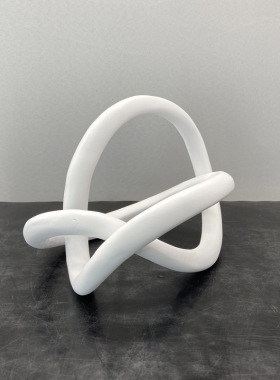 简约现代风黑色树脂抽象软装饰品