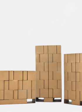 新中式风金属花瓶前台创意样品房