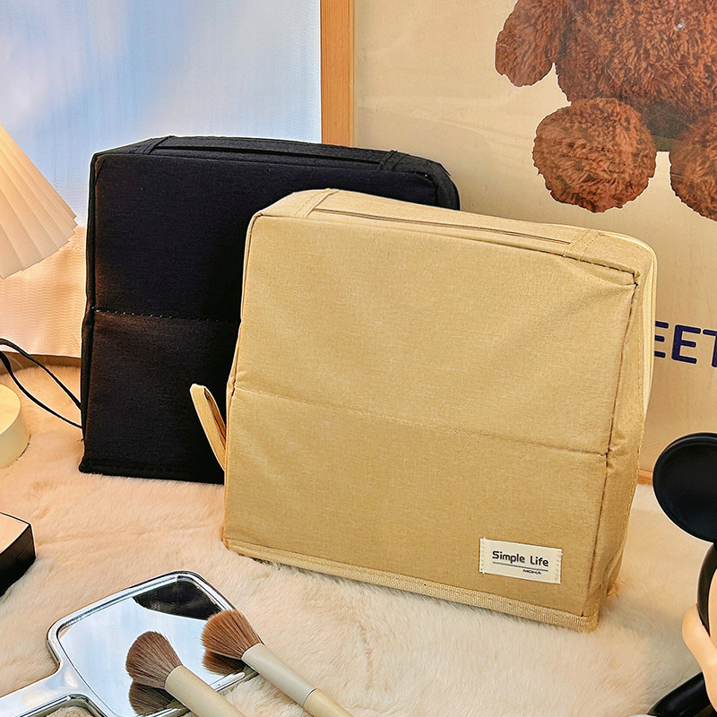 可立式化妆包手提便携式大容量化妆刷眼影笔袋外出旅行分区收纳包,淘宝优惠券,粉丝福利购,淘宝优惠卷