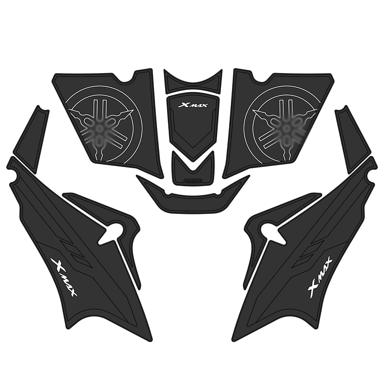 适用于23-25款雅马哈XMAX300橡胶油箱贴加厚防撞保护贴膜改装配件,淘宝优惠券,粉丝福利购,淘宝优惠卷