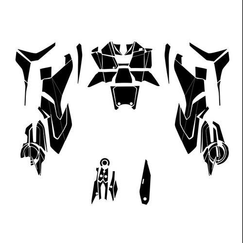 适用23款光阳AK550脚踏装甲贴油箱盖加厚橡胶保护贴防剐防水贴 - 图3